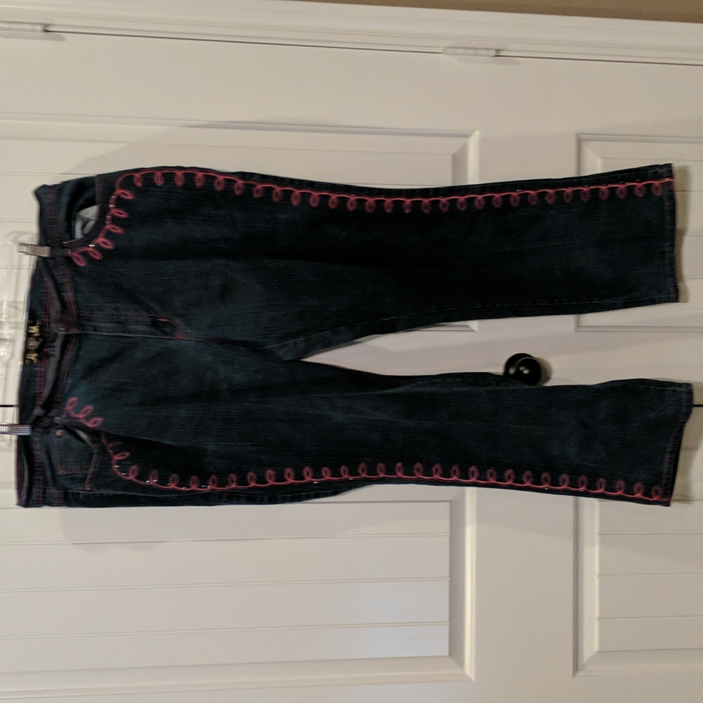 Neeso jeans with pink trim size 24 women's